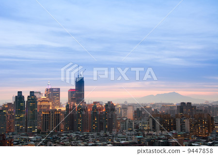 modern city evening modern city evening 9447858