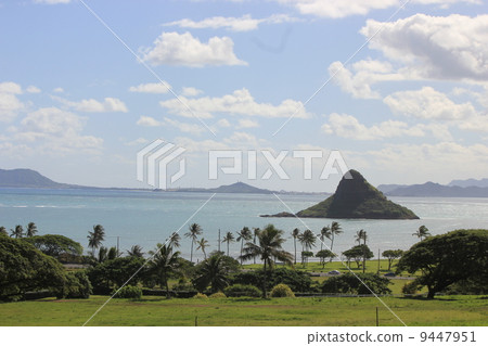 China man's hat seen from the Kualoa ranch China man's hat seen from the Kualoa ranch 9447951
