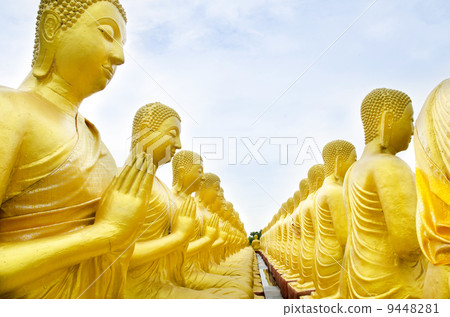 buddha status at temple, Nakhon Nayok, Thailand buddha status at temple, Nakhon Nayok, Thailand 9448281