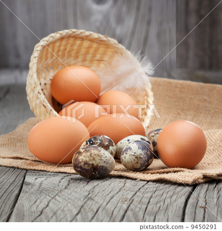 Fresh eggs on a table Fresh eggs on a table 9450291