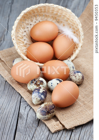 Fresh eggs on a table Fresh eggs on a table 9450353