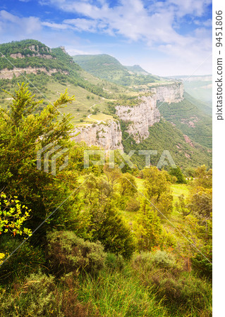 catalan mountains landscape in summer 9451806