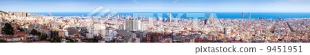 Panorama of Barcelona. Catalonia, Spain 9451951