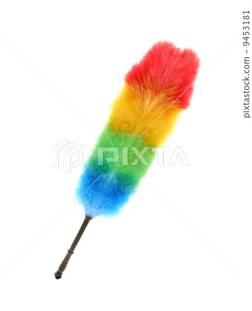 Soft colorful duster isolated Soft colorful duster isolated 9453181