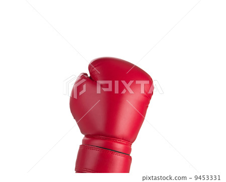 Red boxe glove up 9453331