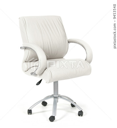 The office chair from white leather 9453548