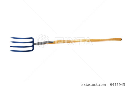 Pitchfork shot over white background 9453945