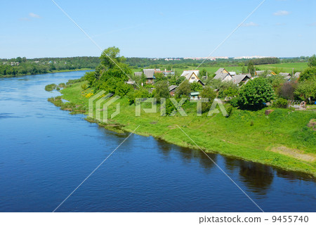 River Western Dvina in Belarus 9455740