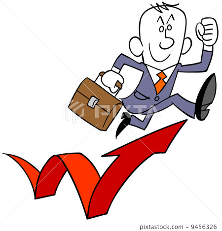 Business trip jumping businessman Business trip jumping businessman 9456326