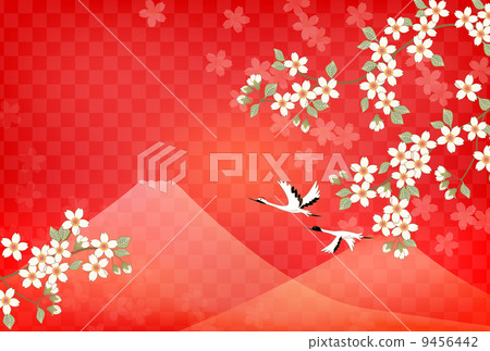櫻花和起重機 9456442