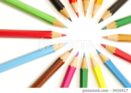 Circle shaped colored pencil Circle shaped colored pencil 9456917