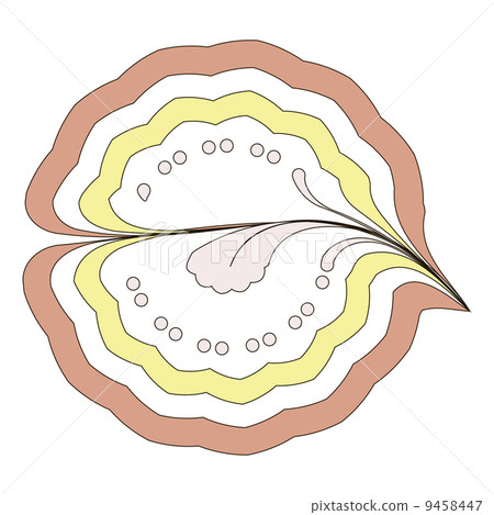 sweet pattern in yellow and pink colours pastel 9458447