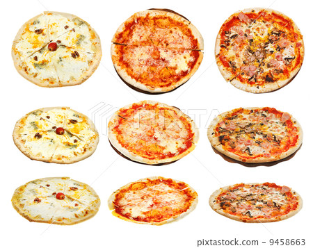 set of three kinds of italian pizza set of three kinds of italian pizza 9458663