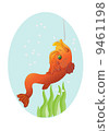 Gold fish on a hook 9461198