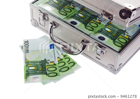 Metallic case full of Euro Metallic case full of Euro 9461278