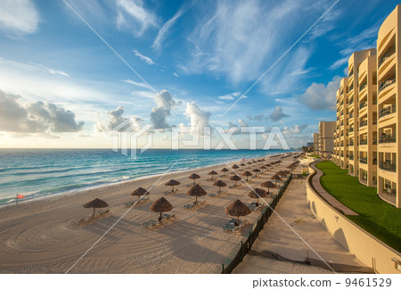 Cancun beach panorama, Mexico Cancun beach panorama, Mexico 9461529