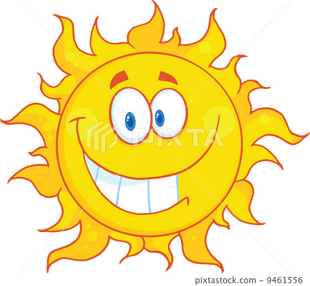 Smiling Sun Cartoon Mascot Character 9461556