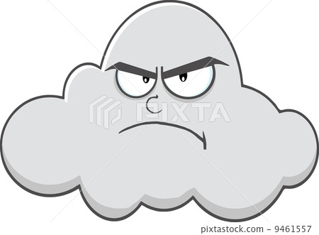 Angry Cloud Cartoon Mascot Character Angry Cloud Cartoon Mascot Character 9461557