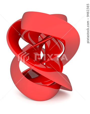 abstract 3d illustration over white 9461565