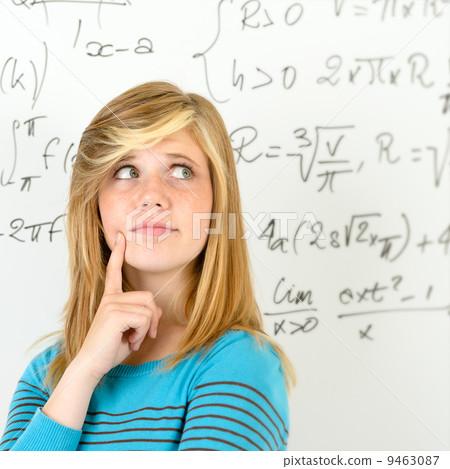 Thinking student teenager mathematics board 9463087