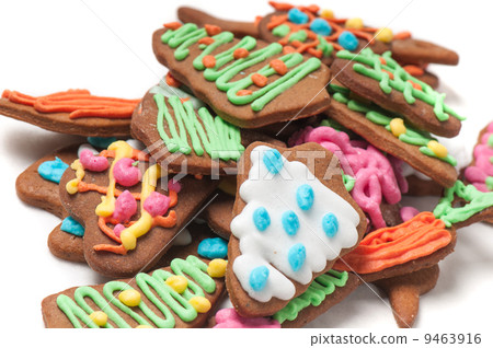 Closeup shot of gingerbreads 9463916