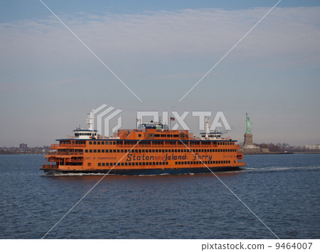 紐約史泰登島渡輪和自由女神像 9464007