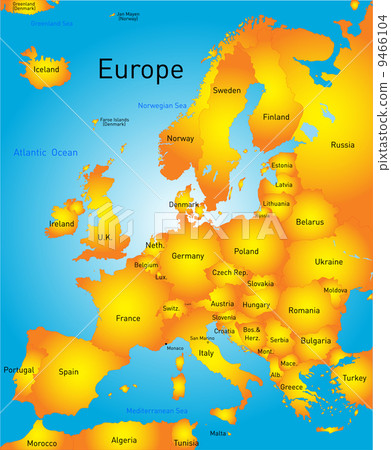 Map of europe Map of europe 9466104