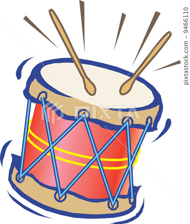 Toy drum and drumsticks. Vector illustration Toy drum and drumsticks. Vector illustration 9466110