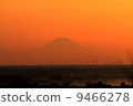 Fuji silhouette at sunset 9466278