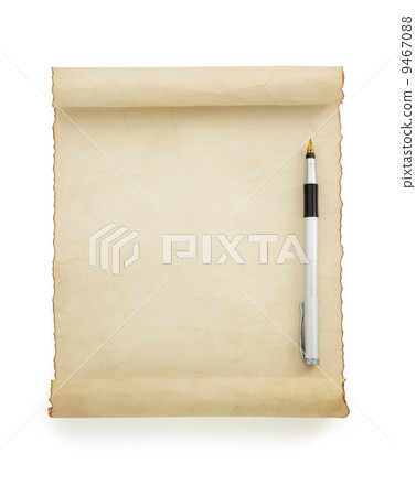 parchment scroll on white parchment scroll on white 9467088