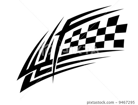 Racing tattoo in tribal style Racing tattoo in tribal style 9467295