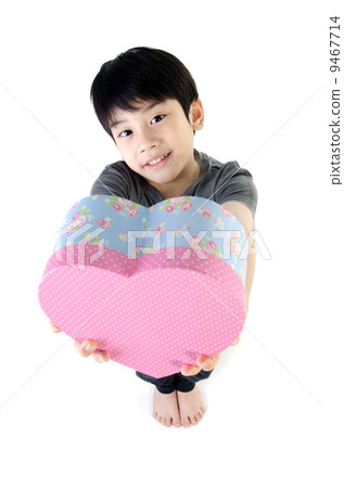 Asian Lovely Boy with heart giftbox Asian Lovely Boy with heart giftbox 9467714