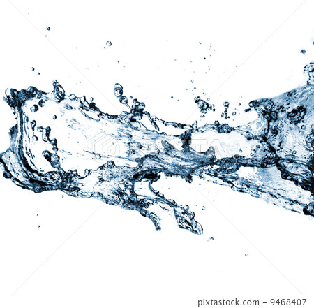 Stylish water splash. Isolated on white background Stylish water splash. Isolated on white background 9468407
