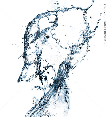 Stylish water splash. Isolated on white background 9468803