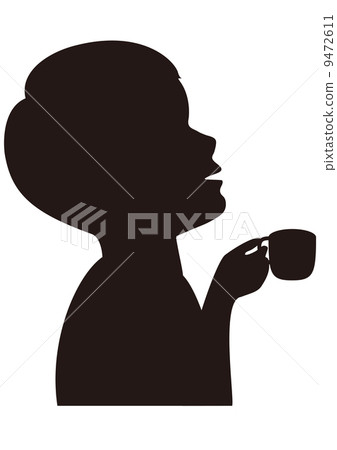 Boy's girls profile silhouette Boy's girls profile silhouette 9472611