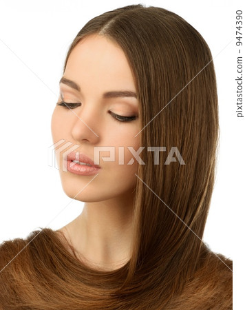 Beautiful young girl with long 9474390