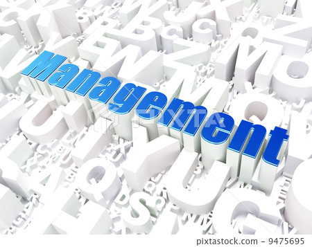 Business concept: Management on alphabet background 9475695