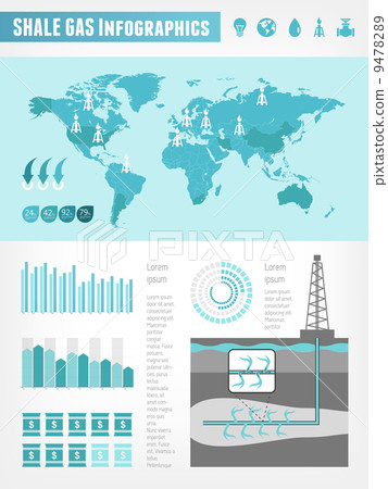 Shale Gas Infographic Template 9478289