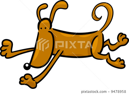 cartoon doodle of running dog cartoon doodle of running dog 9478958