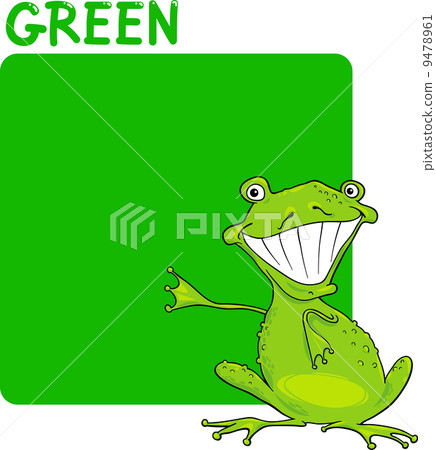 Color Green and Frog Cartoon Color Green and Frog Cartoon 9478961
