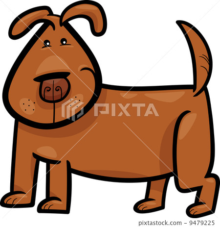 cartoon doodle of funny dog - Stock Illustration [9479225] - PIXTA