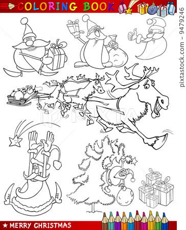 Cartoon Christmas Themes for Coloring Cartoon Christmas Themes for Coloring 9479246