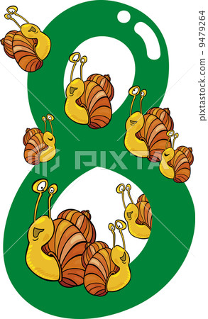 number eight and 8 snails number eight and 8 snails 9479264