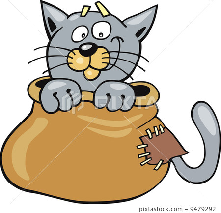 Cat in sack Cat in sack 9479292