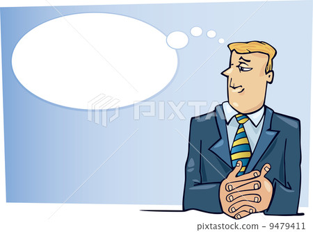 Thinking boss cartoon Thinking boss cartoon 9479411