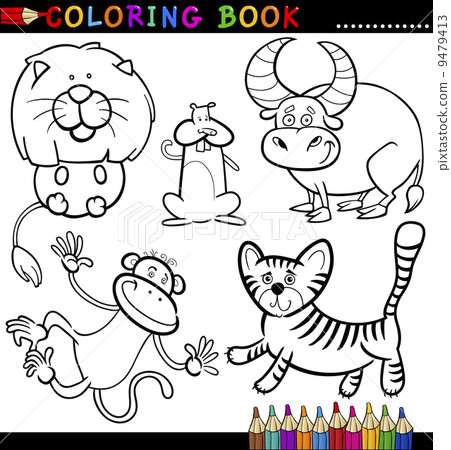 Animals for Coloring Book or Page Animals for Coloring Book or Page 9479413