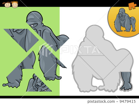 Cartoon gorilla puzzle game Cartoon gorilla puzzle game 9479415
