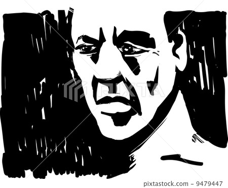 Man Face in Shadow Man Face in Shadow 9479447