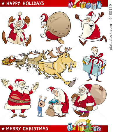 Cartoon Set of Christmas Themes 9480139