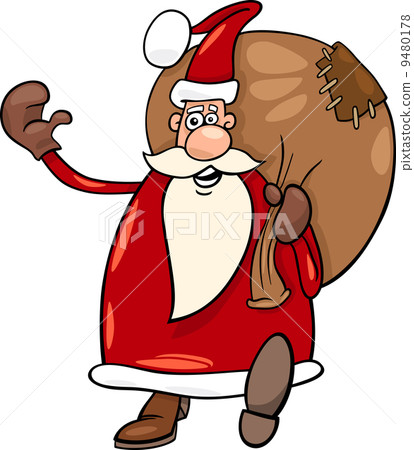 santa claus christmas cartoon illustration santa claus christmas cartoon illustration 9480178